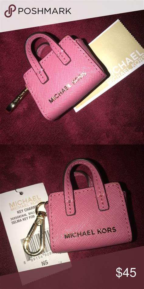 michael kors mini bag key ring uk|Michael Kors keychain wristlet.